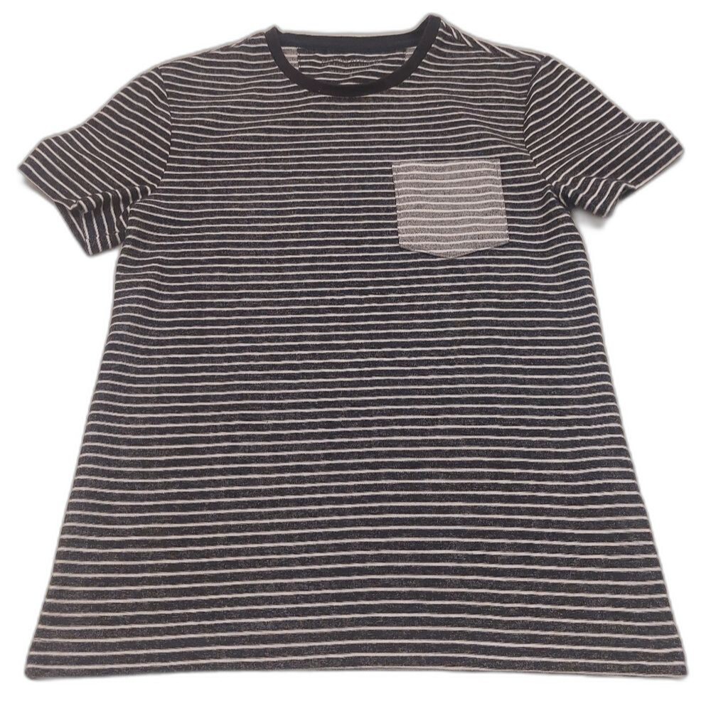 Banana Republic Slim Fit Tee Size Small Gray White